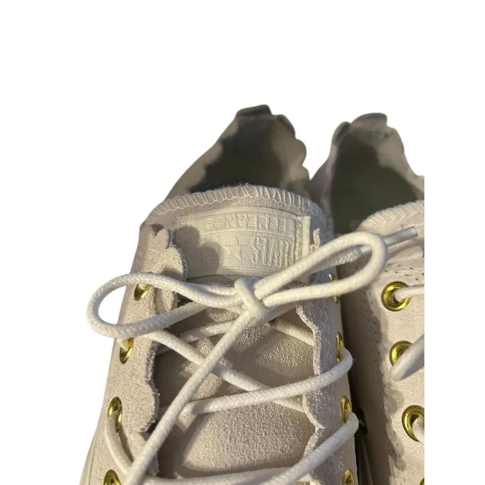 Women's Converse Chuck Taylor All Star Frilly Thrills - Egret - Size 8 - Picture 5 of 8